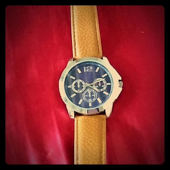 George watch with leather band - Picture 1 of 1